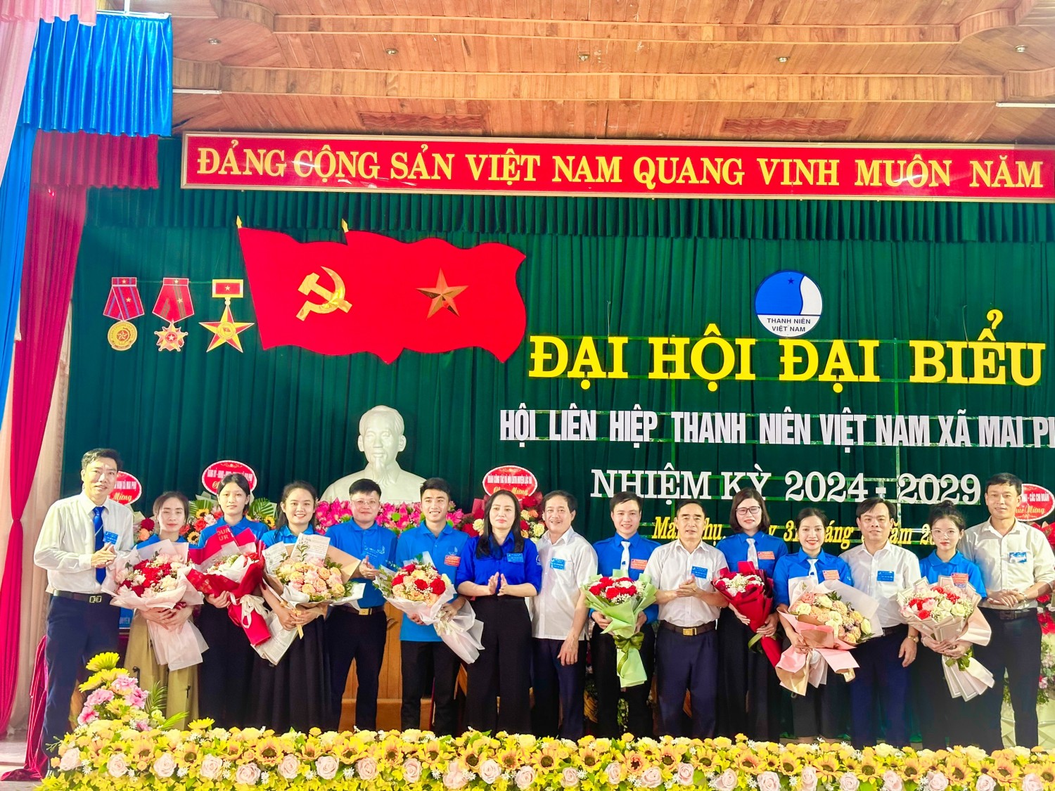 XÃ MAI PHỤ TỔ CHỨC ĐẠI HỘI ĐẠI BIỂU HỘI LIÊN HIỆP THANH NIÊN XÃ MAI PHỤ, NHIỆM KỲ 2024-2029